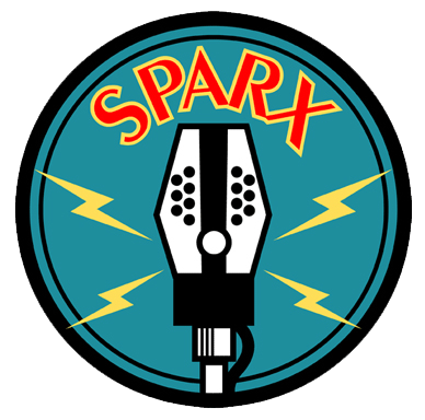 logo for Sparx Audio Adventures assembly presentations - Tony Sparx Palermo